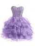 Sopra il ginocchio Aqua Short Homecoming Dress 2020 Sweetheart Ruffles Skirts Mini Little Cocktail Party Dresses a buon mercato a buon fine anno graduati3365756