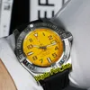 Дешево Новая II Blackbird Diver Pro Steel Case A1733010.I513 Желтый циферблат автоамтические мужские часы A1733010 Резиновый ремешок спортивные часы Pure_time