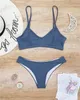 Neue Ankunfts-Art- und Polyester Large Plus Size Swim Mantel Bikini-Frauen-Mädchen-Dame Solid Color Printing Zwei Badeanzug mit Büstenhalter-H116