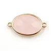 10 PZ Shape ovale Sezione Malachite Pietra Pendente Pendente Opalite Opale per regalo Gold placcato oro Jewelr