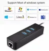 Gigabit Ethernet USB till LAN-nätverkskortadapter för Windows 7/8 / 10 / Vista / XP Linux