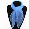 60*60cm Silk Scarf Small Square Scarves Bandana Solid Color Dance Show Props Candy Color Head Wraps Women Kids HHA1404