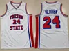 Chris Herren #24 Fresno State Bulldogs College Boston draft pick Retro Basketball Jersey Men's Stitched Custom Any Number Name Jerseys