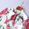 Fashion-Mifairy Runway Robes 2018 Automne Fleurs Imprimer Bowknot Manches Longues Robe De Haute Qualité Pour Femmes Vestidos De Festa DH082104