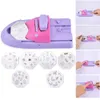 Nail Art Diy Pattern Printing Manicure Machine Stämpel Stamper Set med 6 Metall Pattern Plates Scraper Chart Plate Tool