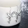 Venda quente das mulheres Sterling Silver Suspensão Anjo Brinco SDS193, Moda Atacado 925 Prata Dangle Brincos de Candelabro Melhor Presente