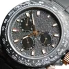 Refit-versie 116520 116500 Kast van koolstofvezel Oranje wijzerplaat ETA 7750 Chronograaf automatisch 78590 Herenhorloges Saffier Stopwatch Spo268S