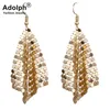 adolph Star Bijoux Charme Sequin Boucles D'oreilles Nouveau Géométrique Rond Brillant Dangle boucle d'oreille bijoux femmes ventes