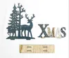 Hot Home Festliche Rentier-Weihnachtsdekoration aus Holz für Zuhause, Spleißhirsch, Weihnachtsschmuck, Kindergeschenk für Zuhause, Weihnachtsparty-Dekoration