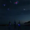 Increíble luz LED flecha cohete helicóptero juguetes voladores giratorios catapulta voladora juguete iluminado juguete chico fiesta Favor juguete divertido regalo elástico