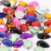 500 stks 8 * 13mm naaien plaksteen steentjes paard oog acryl kralen naaien op strass crystal stenen voor DIY kleding decoratie