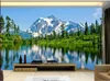 gigantografie personalizzato carta da parati 3D Wallpapers murali per soggiorno idilliaco murale al lago di montagna paesaggio carte sfondo tv parete