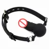 Full silikon öppen mun gag bdsm bondage begränsningar boll gags oral fixering sex leksak för par vuxen spel