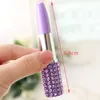 Diamond Lipstick Ballpeet Pen Creative Fashion Office School Writing Supplies Student Söt brevpapper Pen Gratis frakt