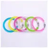 LED Glitter Glow Armband Flash Light Stick Acrylic Crystal Gradient Handring Bangle Creative Christmas Party Supplies Kid Toy DB7188953