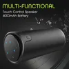 Portable Zealot S8 Kolumn Bluetooth Bass Speaker Outdoor Kraftfull Subwoofer 3D HiFi Stereo Touch Control Bike Riding Speaker med Power Bank