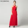 Seksi Uzun Elbise Nedime Örgün Çoklu Yollu Wrap Cabrio Infinity Maxi Elbise Kırmızı Oymak Parti Bandaj Vestidos Ficusrong
