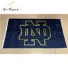 NCAA 노트르담 파이팅 아일랜드 국기 3 * 5ft (90cm * 150cm) 폴리 에스테르 깃발 배너 장식 비행 집 정원 깃발 축제 선물