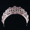 Luxurious Sparkle Pageant Crowns Rhinestones Wedding Bridal Crowns Bridal Jewelry Tiaras & Hair Accessories shiny bridal tiaras