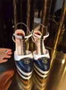 Heißer Verkauf-High Heel Sandalen Frauen Gürtel Riemen Plattform T-Show Schuhe für Frauen Gladiator Salto Alto Zapatos de Mujer