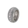 Размер 6-12 Мужчины хип-хоп кольцо золото серебряные цвета Ice Out Cz Ring
