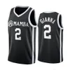 Custom XXS-6XL Basketball Jersey GiannaBryant Uconn Huskies Special Tribute College Forever Mamba Pensionerade nummer Memorial Mäns Kvinnor Younth