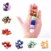 Natuurlijke Crystal Chakra Stone 7 stks Set Natuurstenen Palm Reiki Healing Crystals edelstenen Woondecoratie Accessoires RRA2812