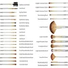 VanderLife 32 adet / takım Şampanya Altın Oval Makyaj Fırçalar Profesyonel Kozmetik Makyaj Fırça Kabuki Vakfı Pudra Dudak Harmanlama Güzellik