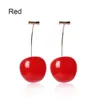 New Fashion Red Cherry Fruit simple Earrings Fo Dangle Earrings Sweet Long Pendant Girl Gift Summer Korea Jewelry6584519