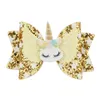 Filles Ailes d'ange Bows cheveux brillants Glitter Barrettes corne mignon de cheval de bande dessinée Hairpins Kids Party Coiffe Barrettes Accessoires pour cheveux M831