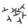 50 PCS Braçadeira de Irrigação de Sprinklers 1/4 Polegada Barb Tee Conectores de Mangueira de Água Sistema de Gotejamento de Tubulação de Tubulação para Mangueira de 4mm / 7mm