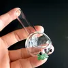 吹き付けパイレックスガラスタバコハンドスプーンパイプミニスモールボウルユニークな鉢パイプ喫煙ピース