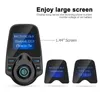 T10 senza fili dell'automobile di musica MP3 Player Bluetooth Trasmettitore FM Chiamata a mani libere Car Charger Kit Con TF card Slot 1.44" LCD Screen Display