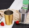 200pcs Stainless Steel Mugs Metal Travel Mugs Tumbler Pint Glasses Cup Outdoor Camping Drinking Coffee Tea Beer Kitchenware