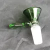 Zielona miska z slajdami do hakahs bong samica mężczyzny 10,0 mm 14,5 mm 18,8 mm stawowe miski do palenia bongs