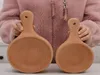 Creative personality whole wood with handle fruit salad breakfast bowl kimchi instant noodle bowl