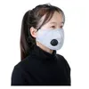 Vouwen PM2.5 geactiveerde koolstof stereoscopisch masker met ademhalingsklep Anti-stofmasker ontwerp Gezichtsmasker met zelfontspanig filter