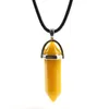 Natural Stone zeshoekige prisma ketting yoga nieuwe ketting vrouwen heren sieraden mode Will en Sandy Drop Ship 380191