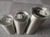 Kapak ile Sıska Tumblers ve Payet 20oz Çift Duvar Paslanmaz Çelik Vakum Düz Bardaklar Açık Yalıtım Kahve Kupalar