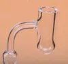 20mm 4mm d'épaisseur Quartz Banger Clous à fond rond 10mm 14mm 18mm XL Flat Top Quartz Domeless Banger Nails pour fumer