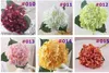 15 couleurs fleurs artificielles bouquet d'hortensia pour la décoration de la maison arrangements floraux fournitures de décoration de fête de mariage CCA-11677 200pcs