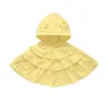 Baby hooded poncho girls prinsessan vindtäta kappor outwear dubbel sjal scarf cape jackor toppar coat kläder kläder c7043