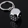 10pcs /Lot Keychain Key Chain Keyring Personality Metal Dice Game Zinc Alloy Model Car Bag Keychains Key Holder Trinket Charms