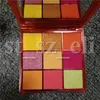 Maquiagem Beauty Eye Verde Laranja Rosa Eyeshadow Palette 9 cores Shimmer Matte Neon sombra para os olhos 3 estilos