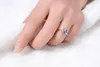 Vecalon Fashion Jewellry Design Mariage Band Ring For Women Cushion Cut 3ct Diamond 925 Silver Silver Femme Ring Gift Si305K