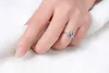 Vecalon fashion Jewellry Design wedding Band ring for women cushion cut 3ct Diamond 925 Sterling Silver Female Finger ring Gift Size5-12