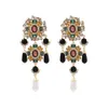 Mode- Nieuwe Crystal Stone Oorbellen Voor Vrouwen Goud Kleur ZA-verklaring Dangle Drop Earring Handgemaakte Sieraden Accessoires