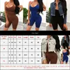 Sexiga kvinnor Sport lekdräkter Gym Yoga Set Träningsoverall Kvinnlig Ärmlös grimma Bodycon Romper Solid Kvinnor Rygglös Skinny Jumpsuit