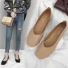 Coréen style nouvelle mode peu profonde bouche douce PU cuir casual chaussures simples talons hauts chaussures de robe rétro pour femmes YZS168