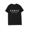 Designer Shirt 20ss Mens Coppie Moda Uomo Donna di Parigi maglietta casuale Nero Bianco Stylist camice di formato S-XXL